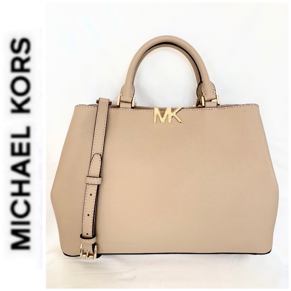 Michael Kors Handbags - NWT authentic MK Florence leather satchel oyster